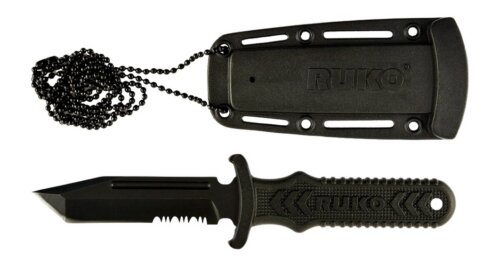 RUKO RUK0098         440A TIN 3"NECK/BOOT KNIFE