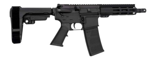 Andro Corp Industries 5568CB ACI-15 CQB 5.56 NATO 30+1 8" Black Nitride Threaded Barrel, Black Anodized Aluminum Receiver w/Picatinny Rail, M-LOK Handguard, Black Polymer SBA3 Pistol Brace, Black A2 G