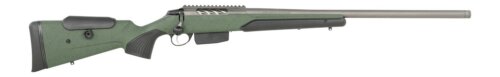 Tikka JRTXRSV324 T3x Super Varmint 6mm Creedmoor 5+1 24" Tungsten Cerakote Threaded Barrel, Drilled & Tapped Receiver, Green Modular w/Interchangeable Pistol Grips Synthetic Stock, Right Hand