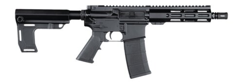 Andro Corp Industries 5568CBMPS ACI-15 CQB 5.56 NATO 30+1 8" Black Nitride Threaded Barrel, Black Anodized Aluminum Receiver w/Picatinny Rail, M-LOK Handguard, Black Polymer SBA3 Pistol Brace, A2 Grip