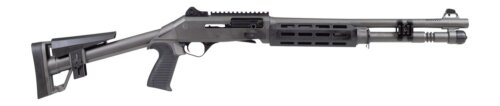 Panzer Arms PAM4CSDGMFSS M4 Speed Pro 12 Gauge Semi-Auto 3" 5+1 18.50" Black Ported Barrel, Black Aluminum Receiver w/Picatinny Rail, M-LOK Handguards, Black Skeleton w/Pistol Grip, Ambidextrous