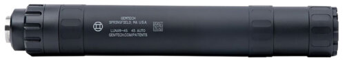 Gemtech 12126 Lunar-45 45 ACP 1.375" Black Aluminum/Titanium .578-28 tpi