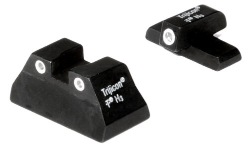 Trijicon 600268 Bright & Tough Night Sights  Green/Tritium White Outline Front Sight-Green/Tritium White Outline Rear Sight H&K USP Compact