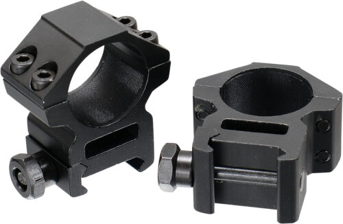 UTG RGWM25M4 Accushot Scope Rings Black Anodized 1" Medium