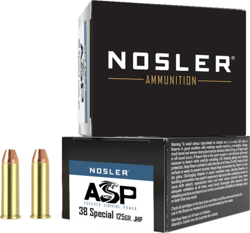 NOS 38SP 125GR ASP JHP 20RD