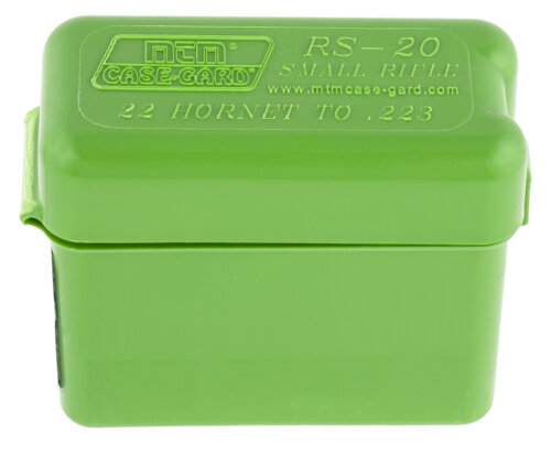 MTM Case-Gard RM2010 Ammo Box Belt Style Multi Caliber Green Polypropylene 20rd