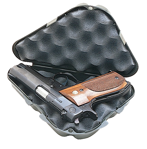 MTM Case-Gard 802C40 Single Handgun Case  made of Nylon w/ Black Finish & Foam Padding 9.50" x 5.90" x 2.10" Exterior Dimensions