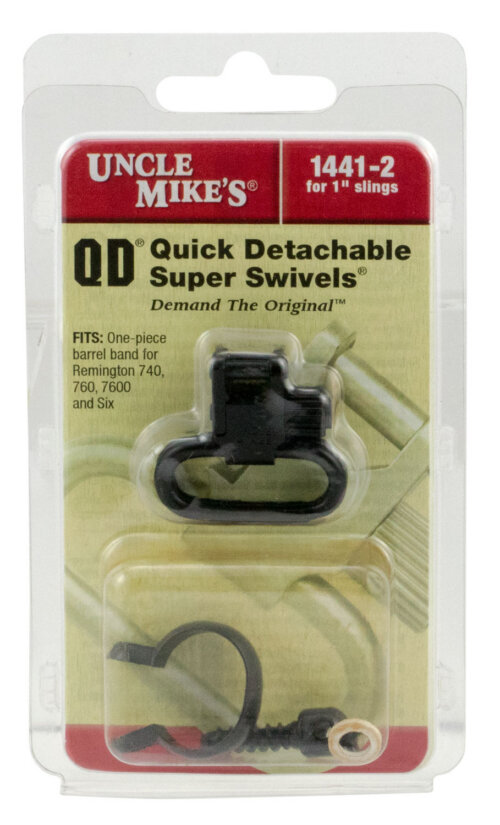 Uncle Mike's 14412 Super Swivel  Quick Detach Blued 1" Loop for Remington 7600/ 760 (1969-Present)