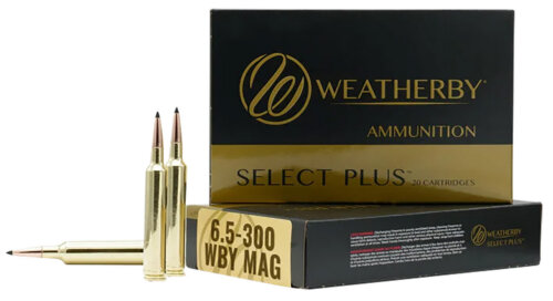 Weatherby F653130SCO Select Plus  6.5x300WthbyMag 130gr Swift Scirocco II 20 Per Box/10 Case