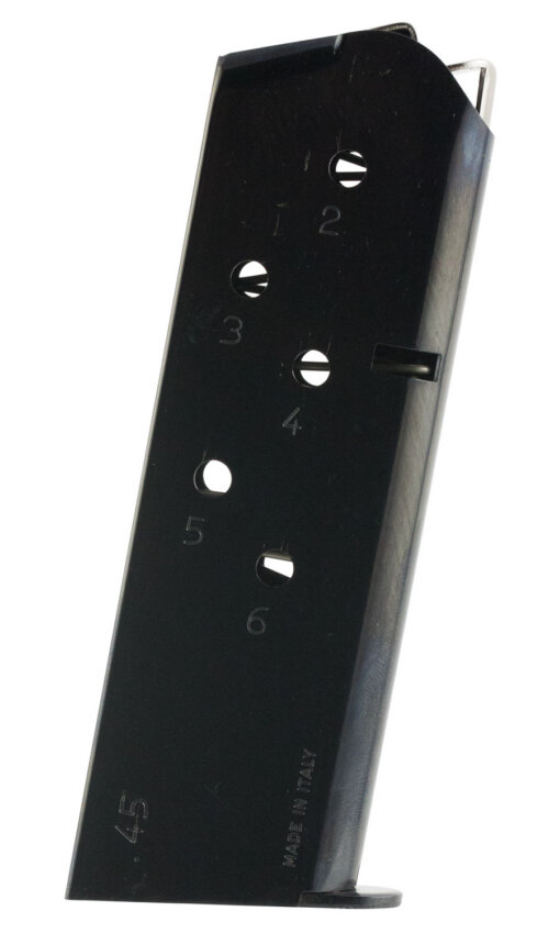 Mec-Gar MGCO4506B 1911 Officer 6rd 45 ACP, Blued Carbon Steel