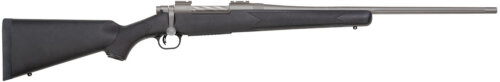 Mossberg 28010 Patriot Synthetic Full Size 30-06 Springfield 5+1 22" Stainless Cerakote Fluted Barrel, Stainless Cerakote Receiver Drilled & Tapped, Black Fixed Synthetic Stock, Right Hand