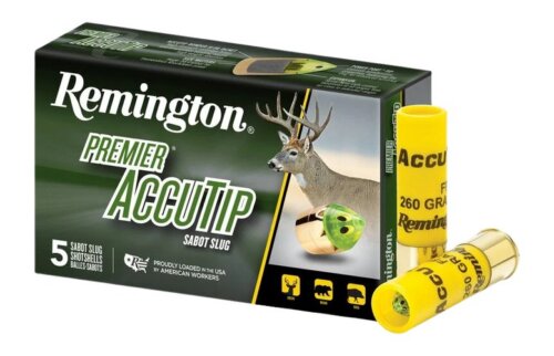 Remington Ammunition 20496 Premier AccuTip  20 Gauge 2.75" Sabot Slug Shot 5 Per Box/ 20 Cs