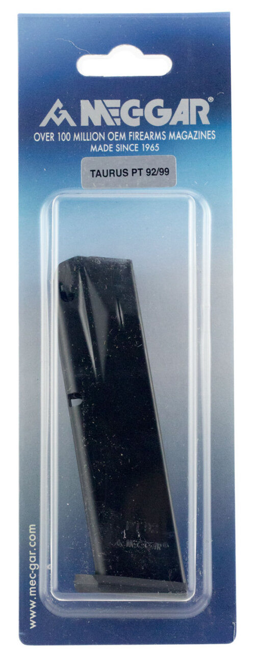 Mec-Gar MGPT9218AFC Taurus 18rd 9mm Luger Fits Taurus PT92/PT99, Blued w/Anti-Friction Coating Carbon Steel