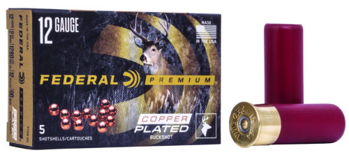 Federal P1584B Premium Magnum 12Gauge 3" 41Pellets 2oz 4BuckShot 5 Per Box/50 Case