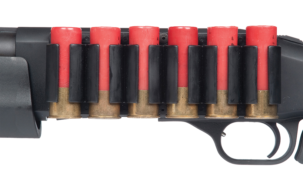 TacStar SideSaddle Shotshell Ammunition Carrier 12 Gauge 6 Round Carrier For Mossberg 900/935 Aluminum Matte Black 1081158