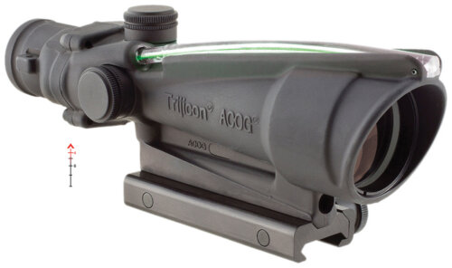 Trijicon 100149 ACOG  Black Hardcoat Anodized 3.5x35mm Illuminated Green Chevron .223/5.56 BDC Reticle