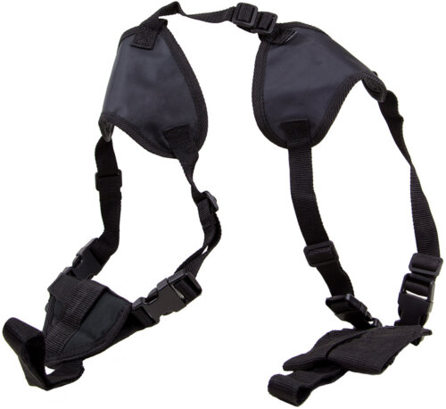 Bulldog WSHD20 Deluxe Shoulder Harness Black Nylon Harness Fits Ruger LCP/Glock 42/2-3" Barrel Ambidextrous