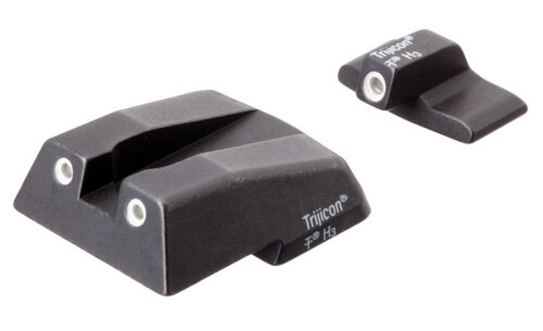 Trijicon 600282 Bright & Tough Night Sights  Green/Tritium White Outline Front Sight-Green/Tritium White Outline Rear Sight H&K .45C/P30/VP9