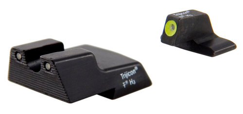 Trijicon 600602 HD Night Sights  Green/Tritium Yellow Outline Front Sight-Green Tritium Black Outline Rear Sight H&K .45C/.45C Tactical