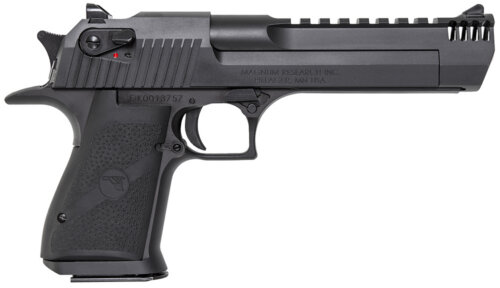 Magnum Research DE357IMB Desert Eagle Mark XIX 357 Mag 6" with Muzzle Brake 9+1 Matte Black Carbon Steel Frame & Slide Black Rubber Grip