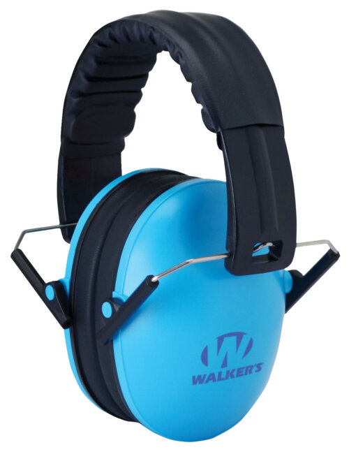 Walker's GWPFKDMBL Baby & Kids Folding Muff 23 dB Over the Head Blue/Black Polymer