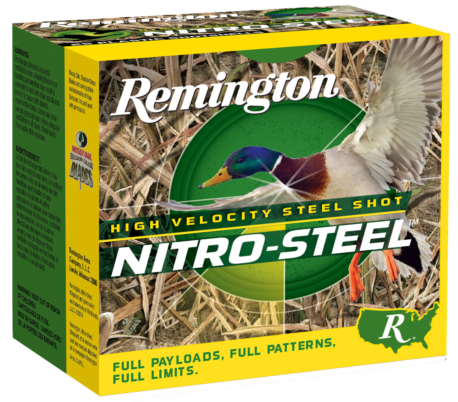 Remington Ammunition 20839 Nitro-Steel High Velocity 12Gauge 3.50 in 1 1/2oz 2Shot 25 Per Box/10 Case, Shotgun Shells