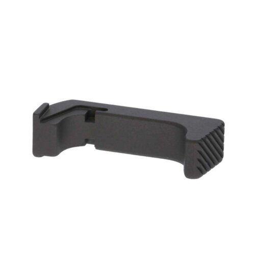 Rival Arms RA72G004A Magazine Release  Extended Black Anodized Aluminum for Glock 43X, 48