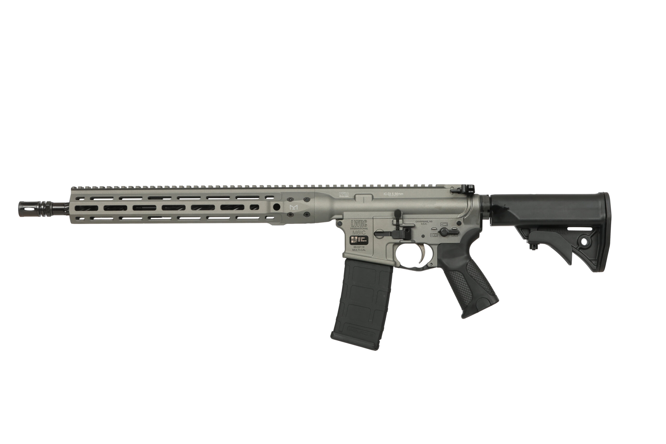 LWRC DI 5.56MM GRY 16.1" 30+1 M-LOK