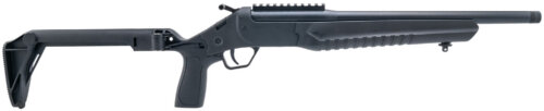 Rossi LWC0556-BKFS LWC  5.56x45mm NATO Single Shot 16.50" Black Oxide Threaded Barrel, Black Picatinny Rail Alloy Steel Receiver, Folding Black Polymer Stock