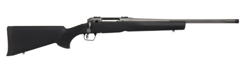 Savage Arms 33003 110 Trail Hunter Lite V2 Full Size 243 Win 4+1 20" Black Fluted Barrel, Black Carbon Steel Drilled & Tapped Receiver, Black Hogue OverMolded Synthetic Stock, Right Hand