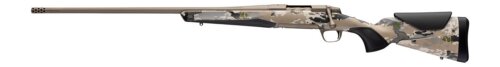 Browning 036125226 X-Bolt 2 Speed Full Size 30-06 Springfield 4+1 22" Smoked Bronze Cerakote Fluted Threaded Barrel & Steel Drilled & Tapped Receiver, Ovix Camo w/Black Overmold Adj Vari-Tech Syntheti