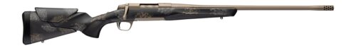 Browning 036142229 X-Bolt 2 Speed HD Full Size 300 Win Mag 3+1 26" Smoked Bronze Cerakote Fluted Threaded Barrel, Smoked Bronze Cerakote Steel Drilled & Tapped Receiver, Bronze/Gray Camo w/Black Overm