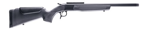 CVA CR4447 Scout  338 ARC 1rd 16.50" Matte Blued Threaded Barrel & Receiver w/DuraSight Rail, Stealth Gray Synthetic Stock