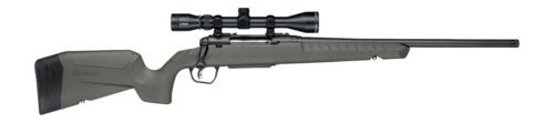 Savage Arms 33164 Axis 2 XP w/Optic 7mm-08 Rem 4+1 20" Matte Black Carbon Steel Threaded Barrel, Drilled & Tapped Receiver, OD Green Synthetic Fixed w/Pistol Grip Stock, 3-9x40mm Duplex Scope, Right