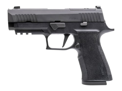 Sig Sauer 320XCA10COMP10 P320 XTen Carry Comp 10mm Auto 10+1 3.80" Black Nitron Optic Ready/Single Port Integrated Expansion Slide, Black Stainless Steel Frame w/Picatinny Rail, XSeries Carry Length M