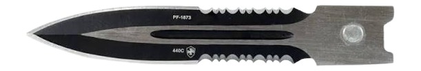 TEMP L3-BR-43-1 LRG G3 ZINC BLK RUBBER DAGGER SER
