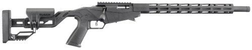 Ruger 8401 Precision Rimfire  Full Size 22 LR 10+1 18" Black Threaded Barrel, Black Hard Coat Anodized Aluminum Receiver w/ Picatinny Rail, 15" M-LOK Handguards, Black Synthetic Adj Quick-Fit Precisio