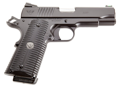 Wilson Combat ACPSOM45 ACP Commander 45 ACP 4.25" 8+1 Black Armor-Tuff Frame Black Carbon Steel Slide with Black G10 Eagle Claw Grip