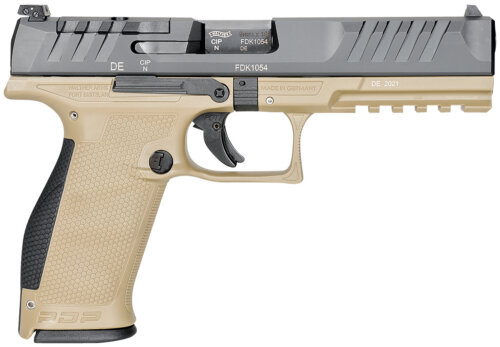 Walther Arms 2858410 PDP Optic Ready 9mm Luger 5" 18+1 Black Steel Slide Performance Duty Textured  Polymer Grip (Full Size)