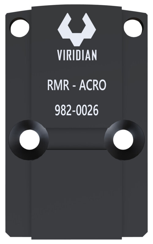 Viridian 9820026 RFX45 RMR Mounting Adapter  Black Anodized