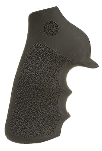 Hogue 80020 Tamer Grip Black Rubber with Finger Grooves for Ruger GP100, Super Redhawk