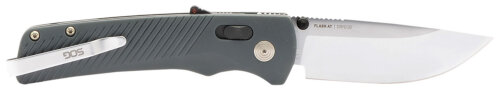 S.O.G SOG11181141 Flash AT EDC 3.45" Folding Plain Satin Cryo D2 Steel Blade, Urban Grey GRN Handle, Peg Box Pkg