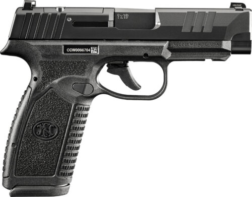 FN 66101763Micro-Compact Frame 9mm Luger 10+1 3.80" Black Target Crown Steel Barrel, Black PVD Optic Cut/Serrated Stainless Steel Slide & Polymer Frame w/Picatinny Rail Interchangeable Backstrap Grip