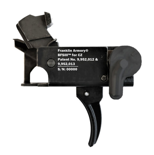 Franklin Armory 0650000BLK  BFSIII Black Curved Fits CZ Scorpion Style Ambidextrous