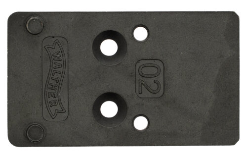 Walther Arms 5136209 Optic Plate Black Steel Fits Walther PDP 2.0
