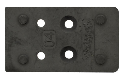 Walther Arms 5136212 Optic Plate  Black Steel Fits Walther PDP 2.0