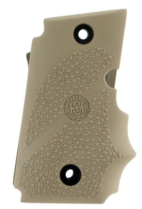 Hogue 98083 Rubber Grip  Flat Dark Earth with Finger Grooves for Sig P938 with Ambidextrous Safety